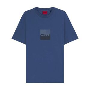 Hugo Mens Dusplit Logo T-Shirt / Blue